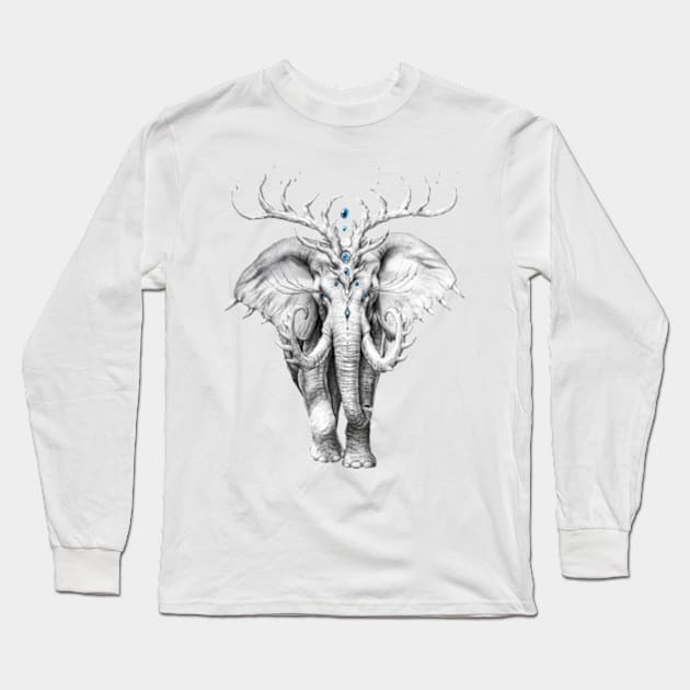 Elephant Soul Long Sleeve T-Shirt by jojoesart